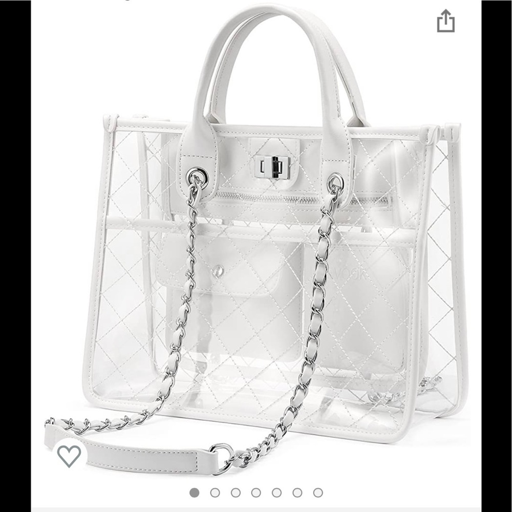 Lovelook clear PVC bag w/turn lock